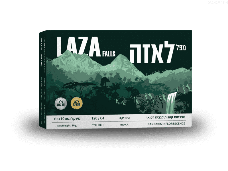 קנאביס רפואי תפרחת מפל לאזה - T20/C4 - Laza Falls קנאביס פארם ישראל לילה - אינדיקה