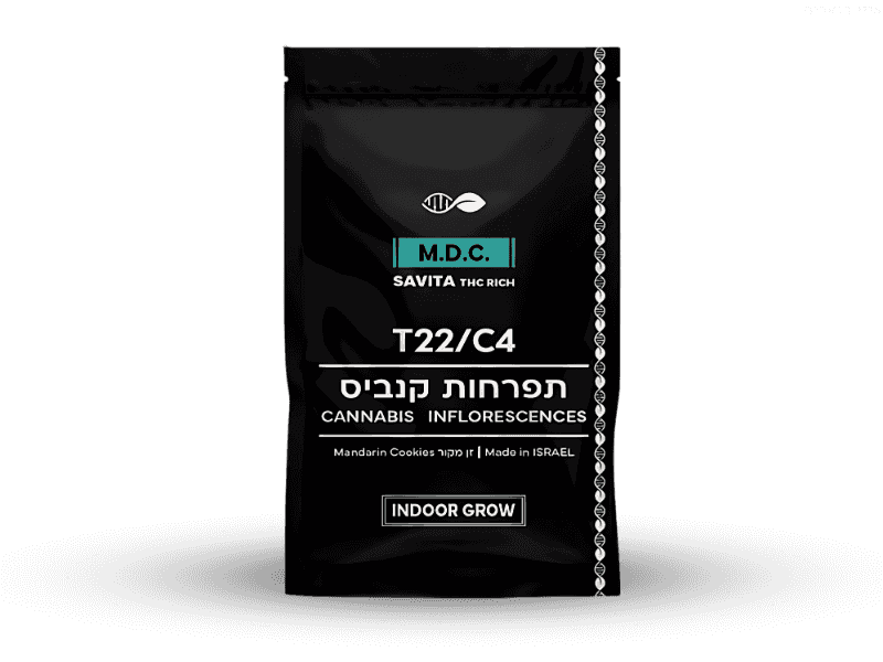 קנאביס רפואי תפרחת מ.די.סי. - T22/C4 - M.D.C. מדיקן איקס יום - סאטיבה