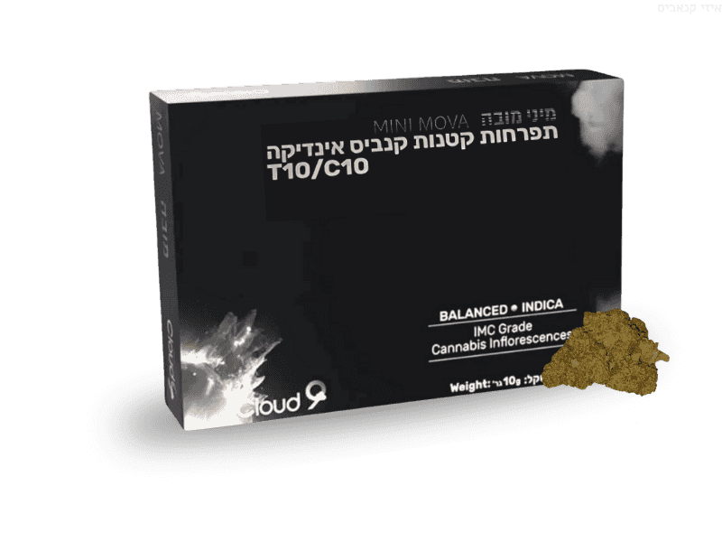 קנאביס רפואי תפרחת מיני מובה - T10/C10 - Mini Mova גרינקום לילה - אינדיקה