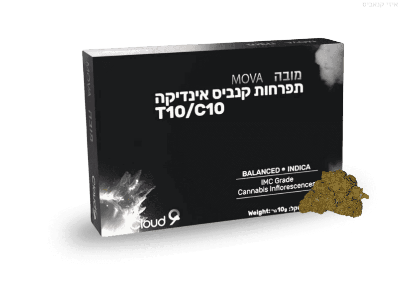 קנאביס רפואי תפרחת מובה - T10/C10 - Mova גרינקום לילה - אינדיקה