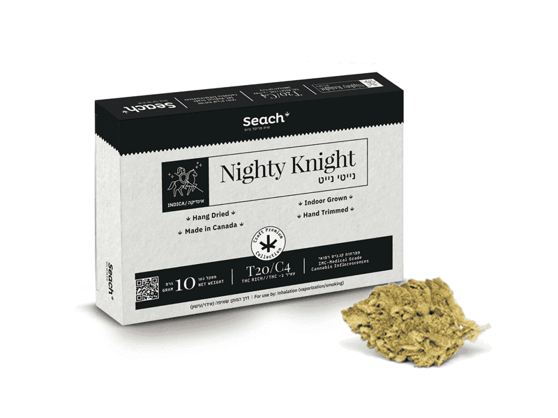 קנאביס רפואי תפרחת נייטי נייט - T20/C4 - Nighty Knight שיח מדיקל לילה - אינדיקה