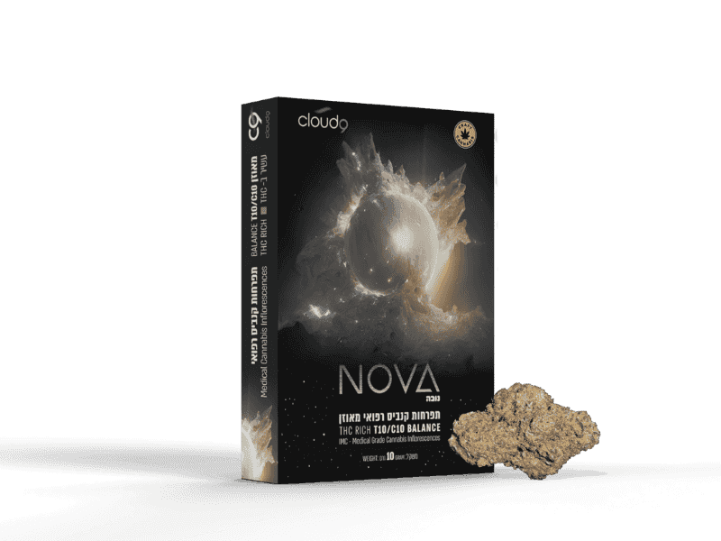 קנאביס רפואי תפרחת נובה - T10/C10 - Nova גרינקום יום\לילה - היברידי