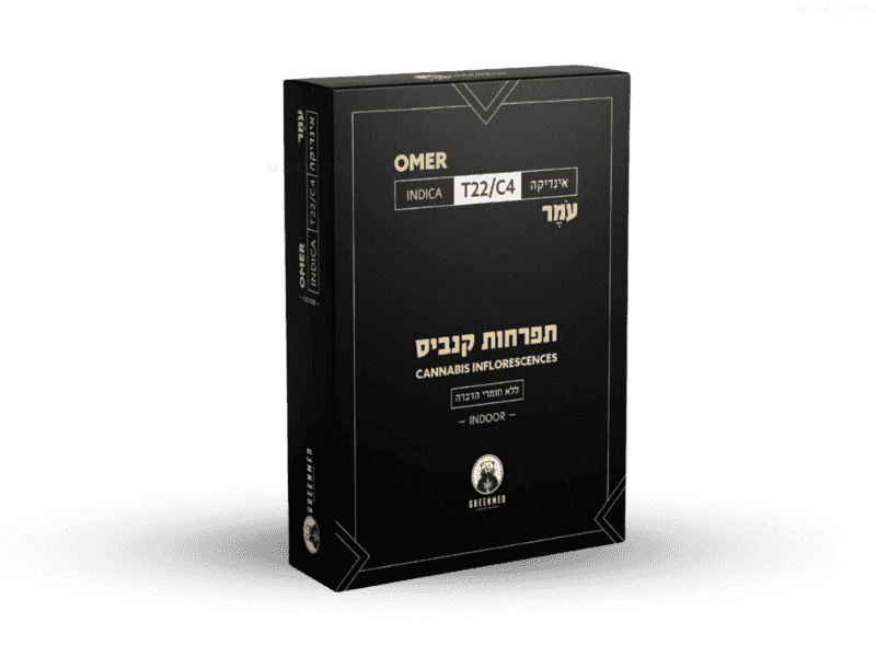 קנאביס רפואי תפרחת עמר - T22/C4 - Omer גרינמד לילה - אינדיקה