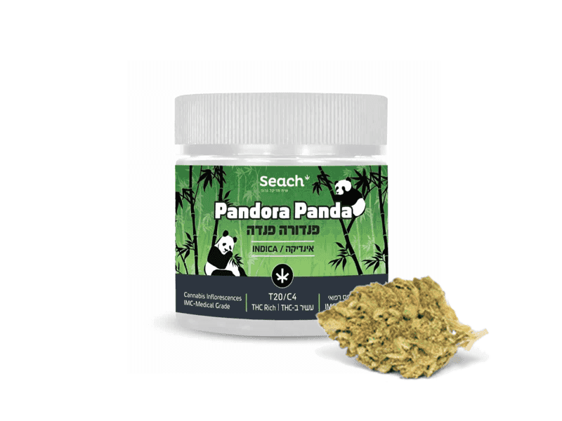 קנאביס רפואי תפרחת פנדורה פנדה - T20/C4 - Pandora Panda שיח מדיקל לילה - אינדיקה