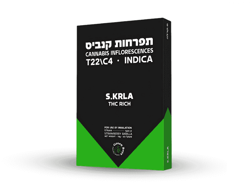 קנאביס רפואי תפרחת ס.קרלה - T22/C4 - S.Krla גרין בויז יום\לילה - היברידי