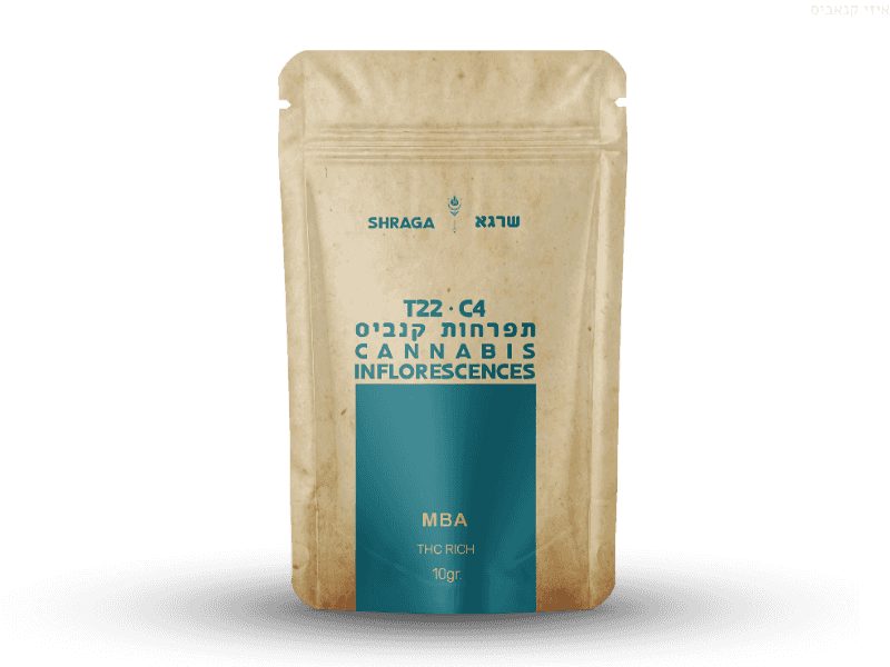 קנאביס רפואי תפרחת שרגא - T22/C4 - Shraga גרין פילדס לילה - אינדיקה
