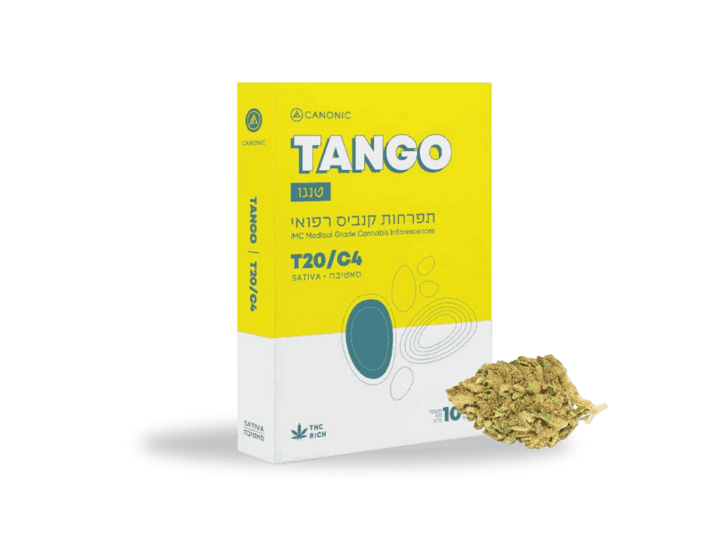 קנאביס רפואי תפרחת טנגו  - T20/C4 - Tango קאנוניק יום - סאטיבה