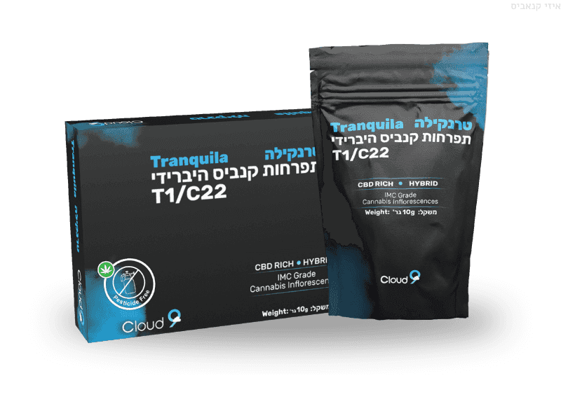 קנאביס רפואי תפרחת טרנקילה - T1/C22 - Tranquila גרינקום לילה - אינדיקה