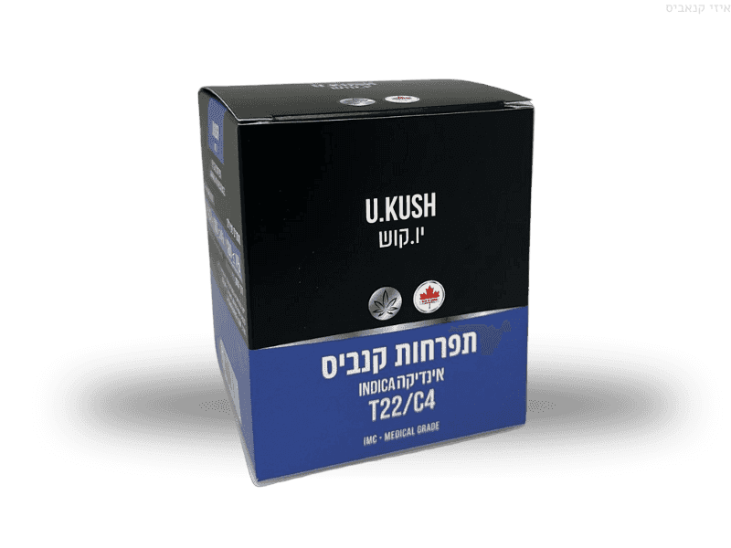 קנאביס רפואי תפרחת יו קוש - T22/C4 - U Kush גרין האוס לילה - אינדיקה