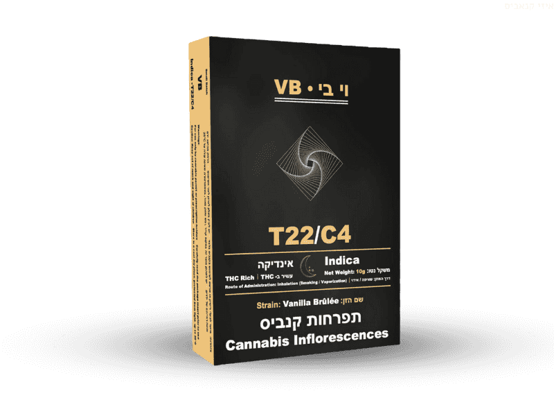 קנאביס רפואי תפרחת וי בי  - T22/C4 - VB הרמוני לילה - אינדיקה