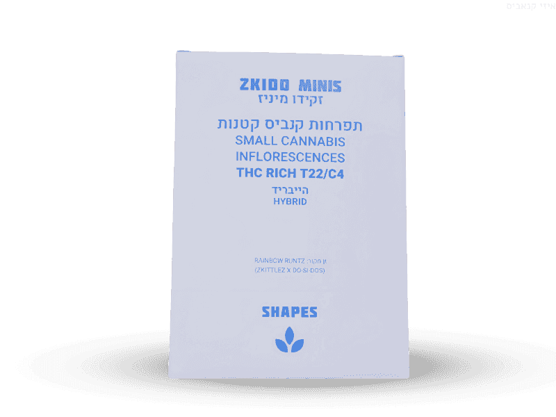 קנאביס רפואי תפרחת זקידו מיני - T22/C4 - Zkido Mini קנדוק יום\לילה - היברידי