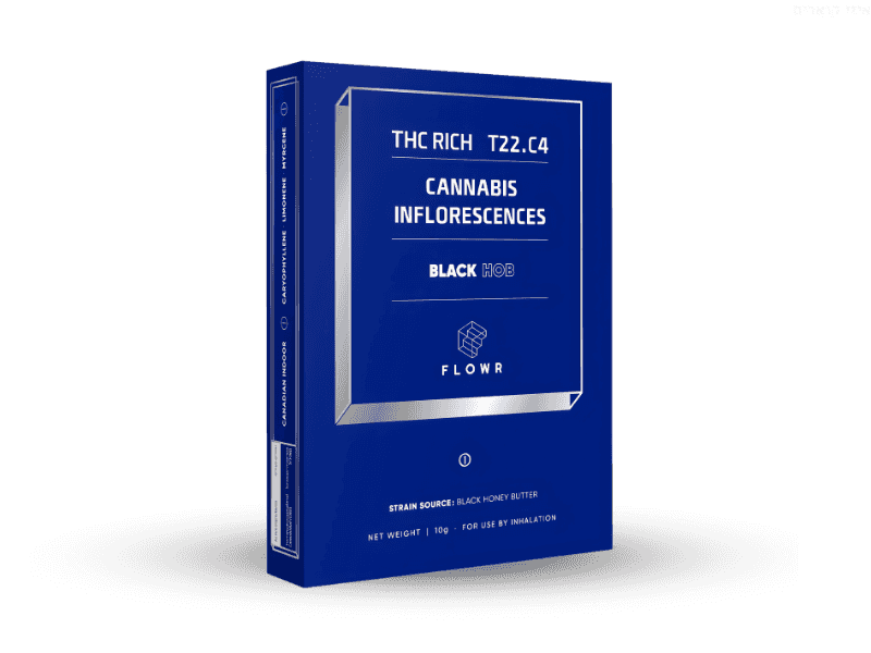 קנאביס רפואי תפרחת בלאק הוב - T22/C4 - BLACK HOB איי.אמ.סי לילה - אינדיקה