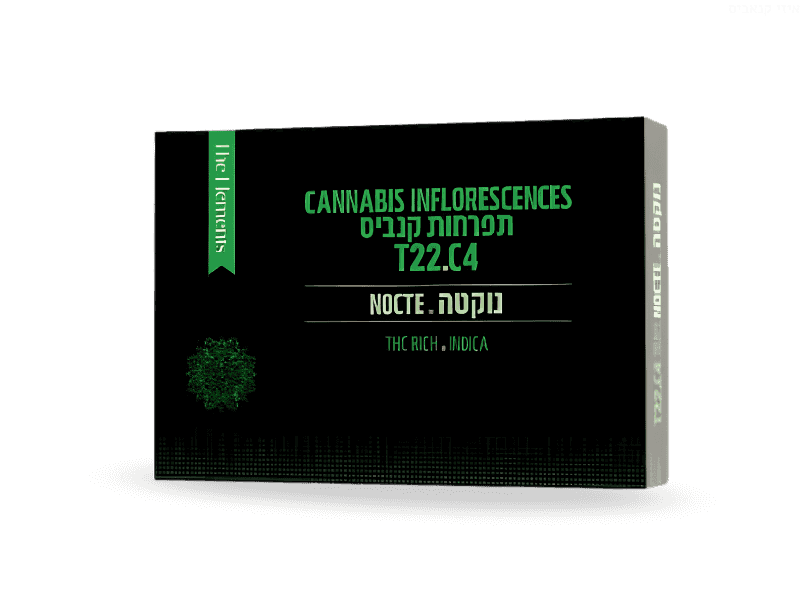 קנאביס רפואי תפרחת נוקטה - T22/C4 - Nocte בזלת פארמה לילה - אינדיקה