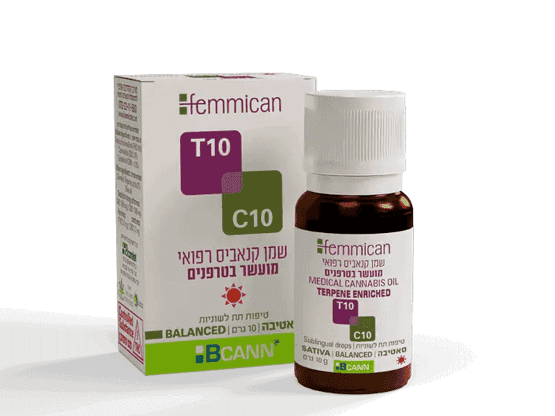 שמן פמיקאן סאטיבה מינון - T10/C10 - Femmican
