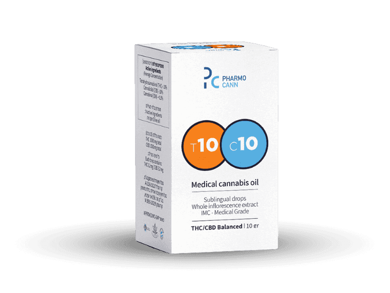 שמן פארמוקן מינון - T10/C10 - pharmocann