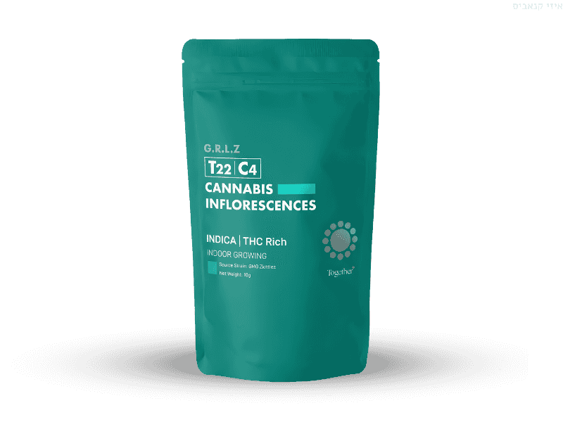 קנאביס רפואי תפרחת ג'י.אר.אל.זי - T22/C4 - G.R.L.Z טוגדר פארמה לילה - אינדיקה