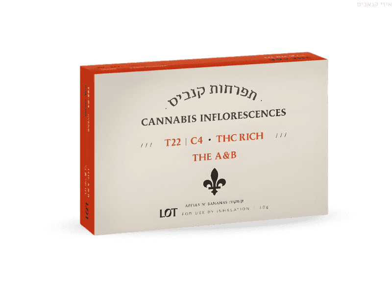 קנאביס רפואי תפרחת דה איי&בי - T22/C4 - The A&B איי.אמ.סי יום\לילה - היברידי