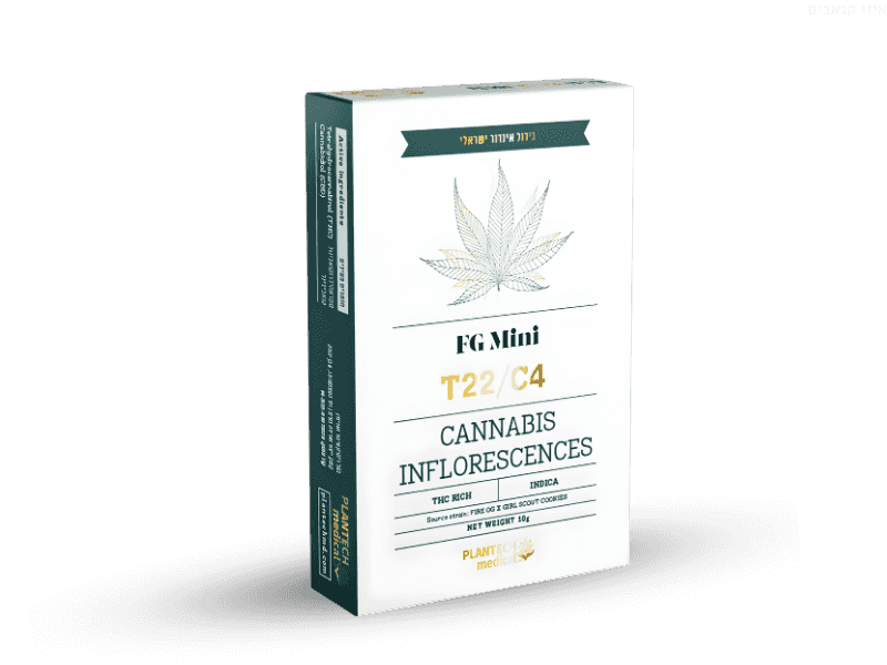 קנאביס רפואי תפרחת אף ג'י מיני  - T22/C4 - FG Mini פלאנטק מדיקל לילה - אינדיקה