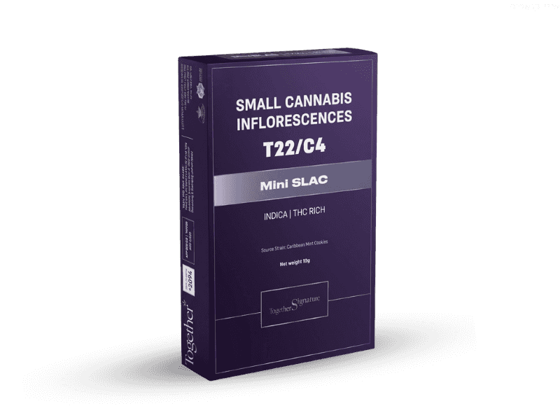 קנאביס רפואי תפרחת סלאק מיני - T22/C4 - Slac Mini טוגדר פארמה לילה - אינדיקה