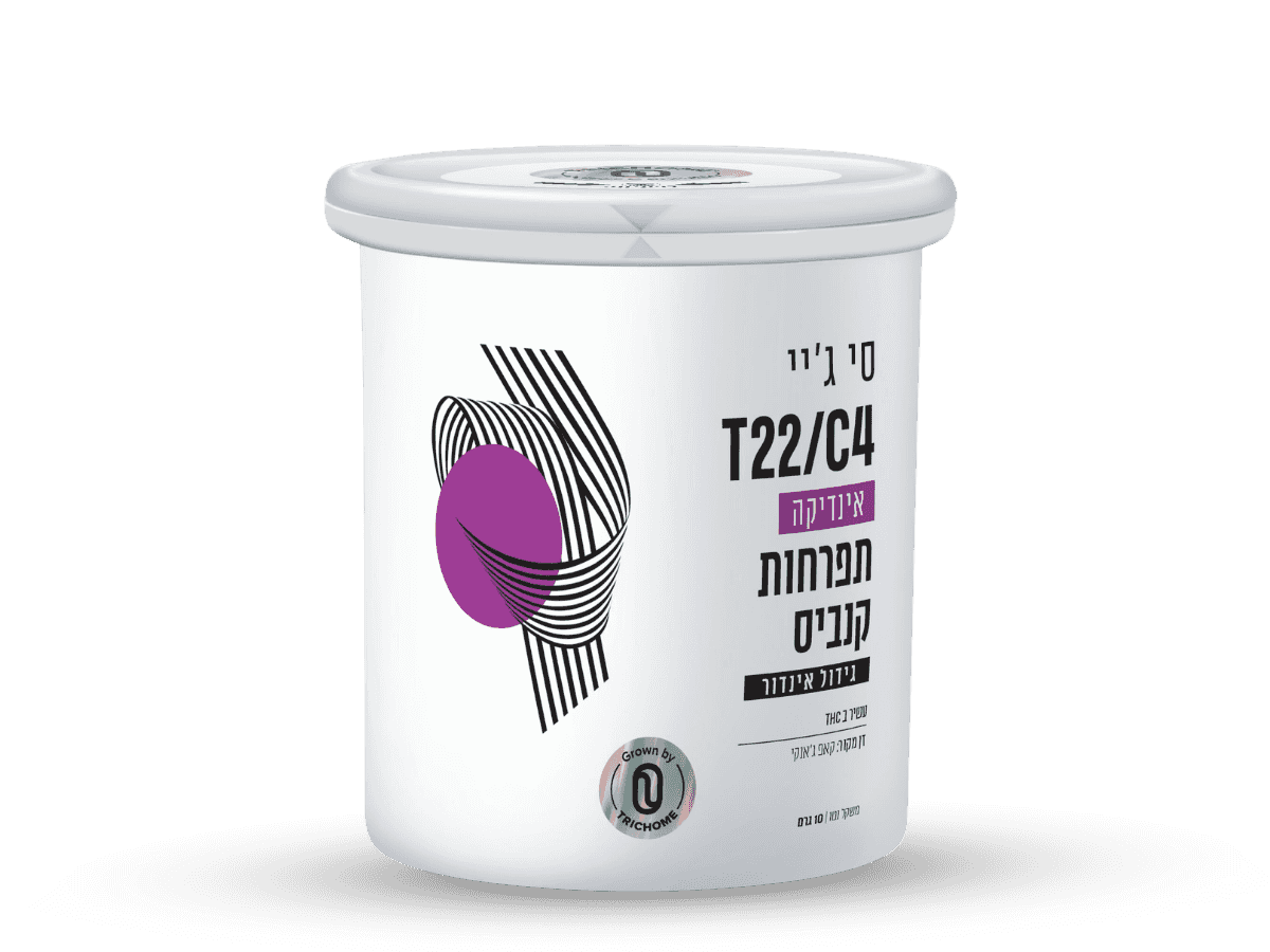 קנאביס רפואי פחית תפרחת סי ג'יי (CJ) - T22/C4 - CJ טריכום לילה - אינדיקה