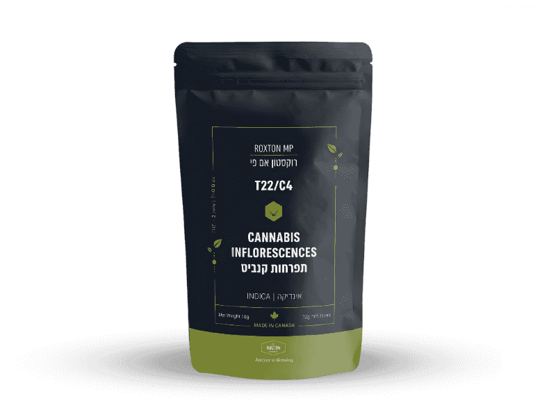קנאביס רפואי תפרחת רוקסטון אם פי - T22/C4 - ROXTAN MP טוגדר פארמה לילה - אינדיקה