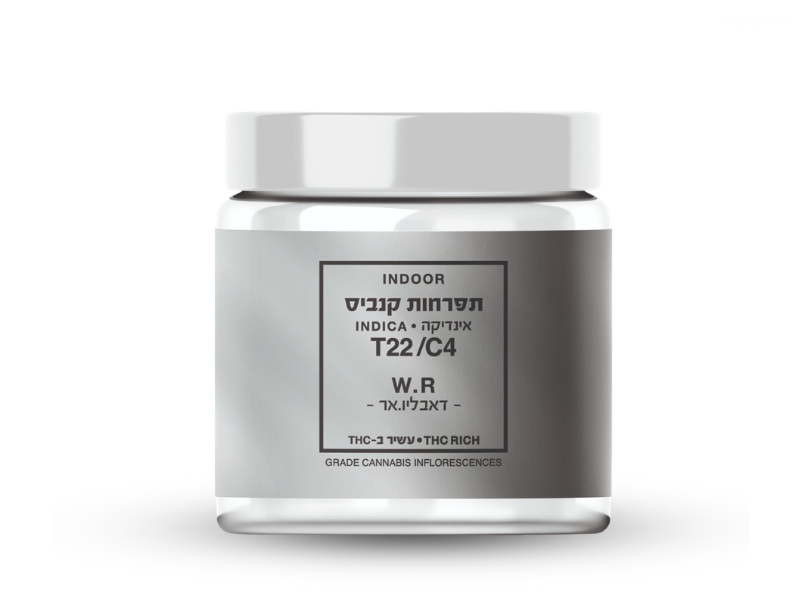 קנאביס רפואי תפרחת דאבליו.אר - T22/C4 - W.R קנאבר לילה - אינדיקה