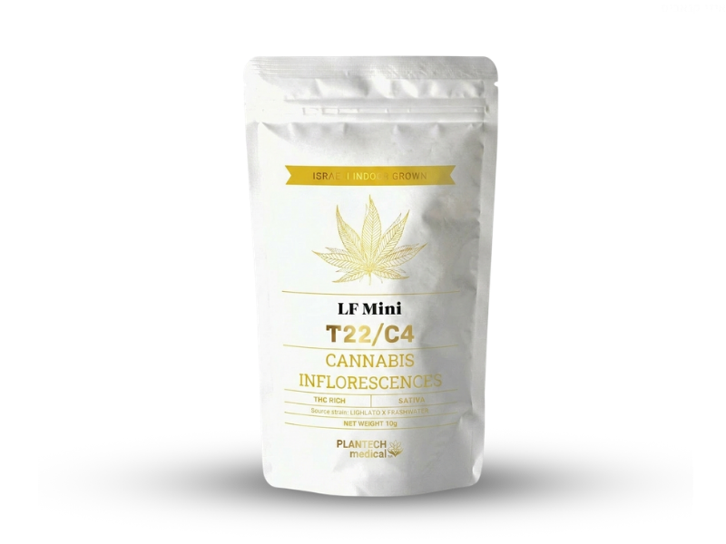 קנאביס רפואי תפרחת אל אף מיני - T22/C4 - LF Mini פלאנטק מדיקל יום - סאטיבה