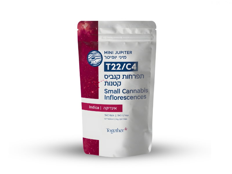 קנאביס רפואי תפרחת יופיטר מיני - T22/C4 - Jupiter Mini טוגדר פארמה לילה - אינדיקה