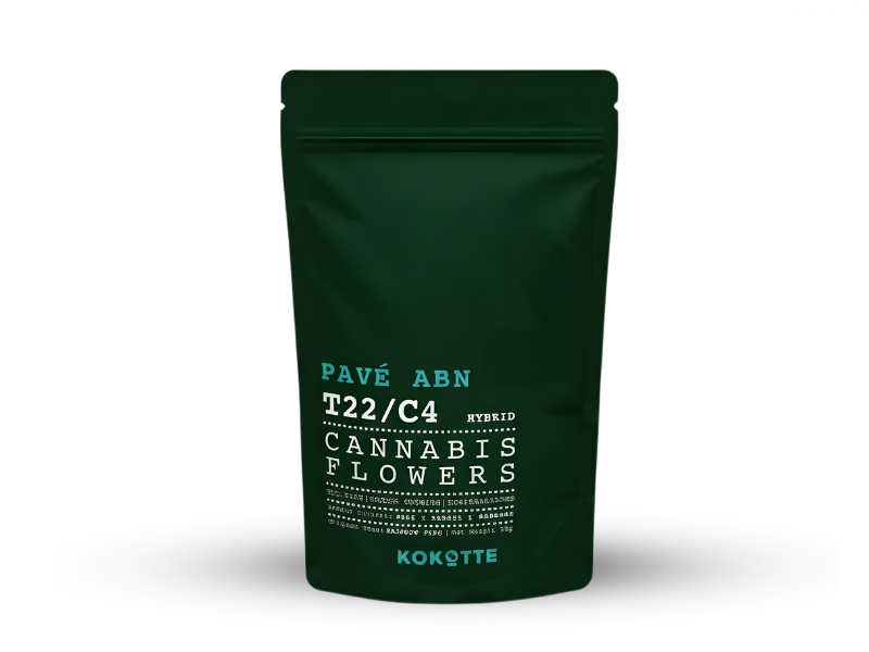 קנאביס רפואי תפרחת פאבה איי.בי.אן - T22/C4 - Pavé ABN פארמהסין יום\לילה - היברידי