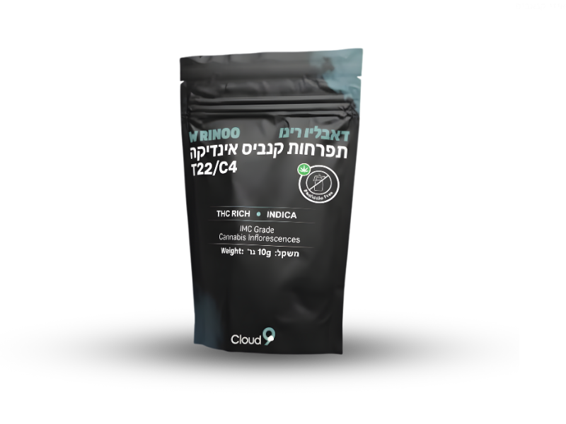 קנאביס רפואי תפרחת דאבליו רינו - T22/C4 - W Rinoo קלאוד-9 לילה - אינדיקה