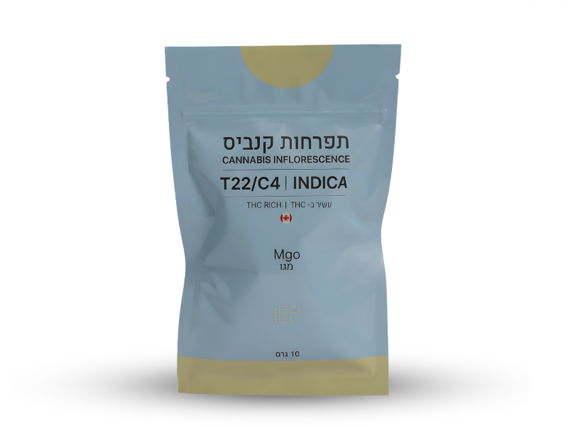 קנאביס רפואי תפרחת מגו - T22/C4 - MGO רפאנא לילה - אינדיקה