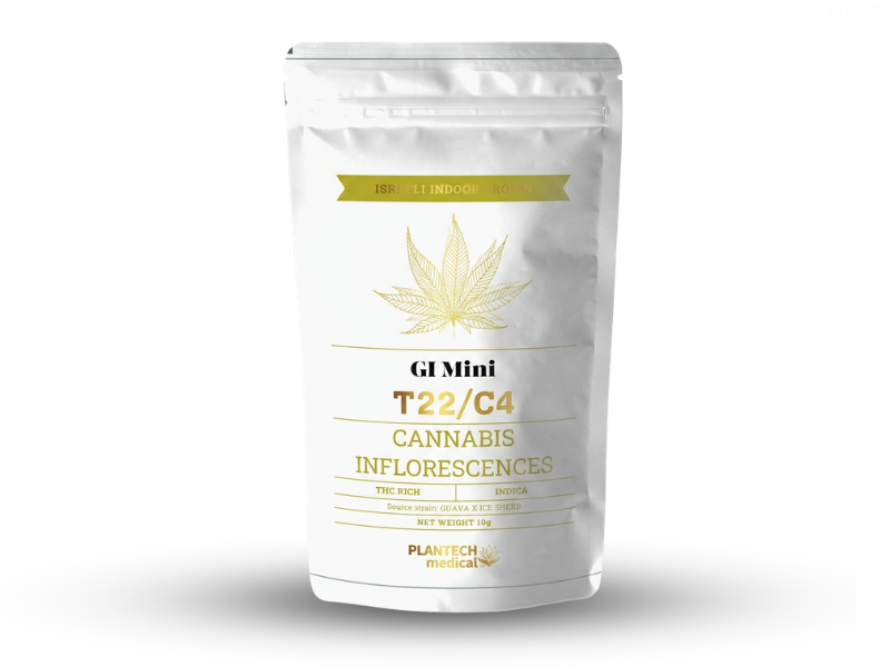 קנאביס רפואי תפרחת ג'י.איי מיני - T22/C4 - GI Mini פלאנטק מדיקל לילה - אינדיקה